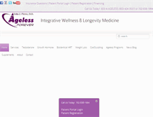 Tablet Screenshot of agelessforever.net